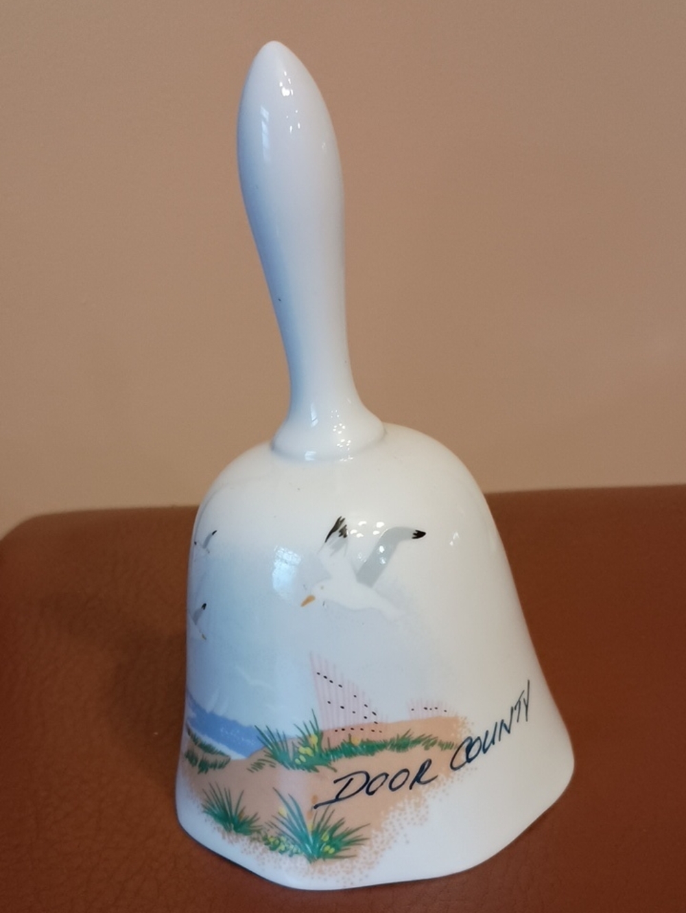 Door County Porcelain Bell with Seagull Design